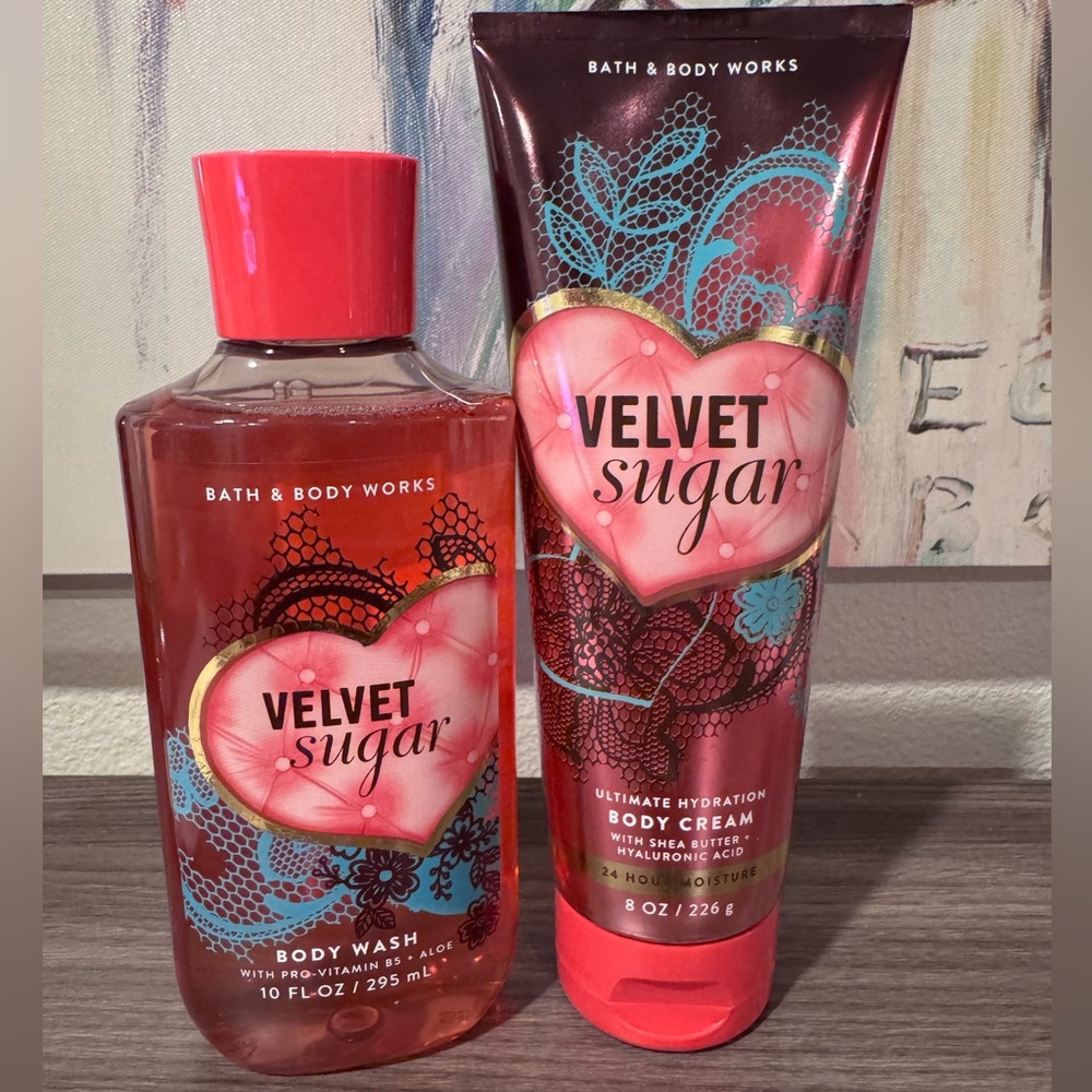 Velvet Sugar Body Wash and Lotion Bath and Body Works